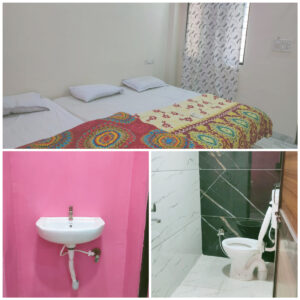 Attached Private Bathroom, Hot Water Geyser, Western Stand Toilet.