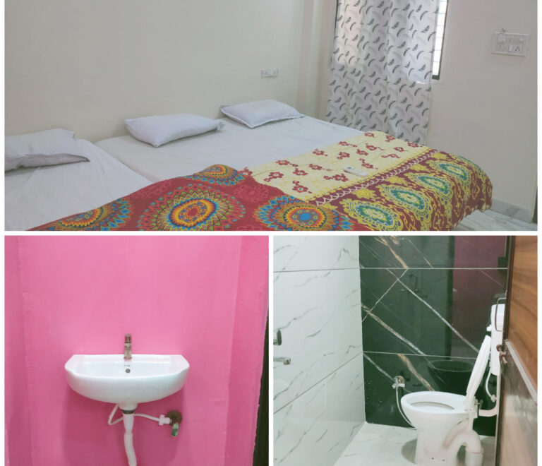 Attached Private Bathroom, Hot Water Geyser, Western Stand Toilet.